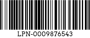 128 kód barcode example
