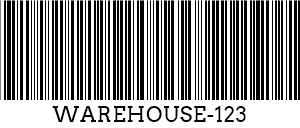 Kód 39 barcode example