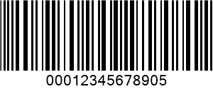 ITF (Interleaved 2 az 5) barcode example