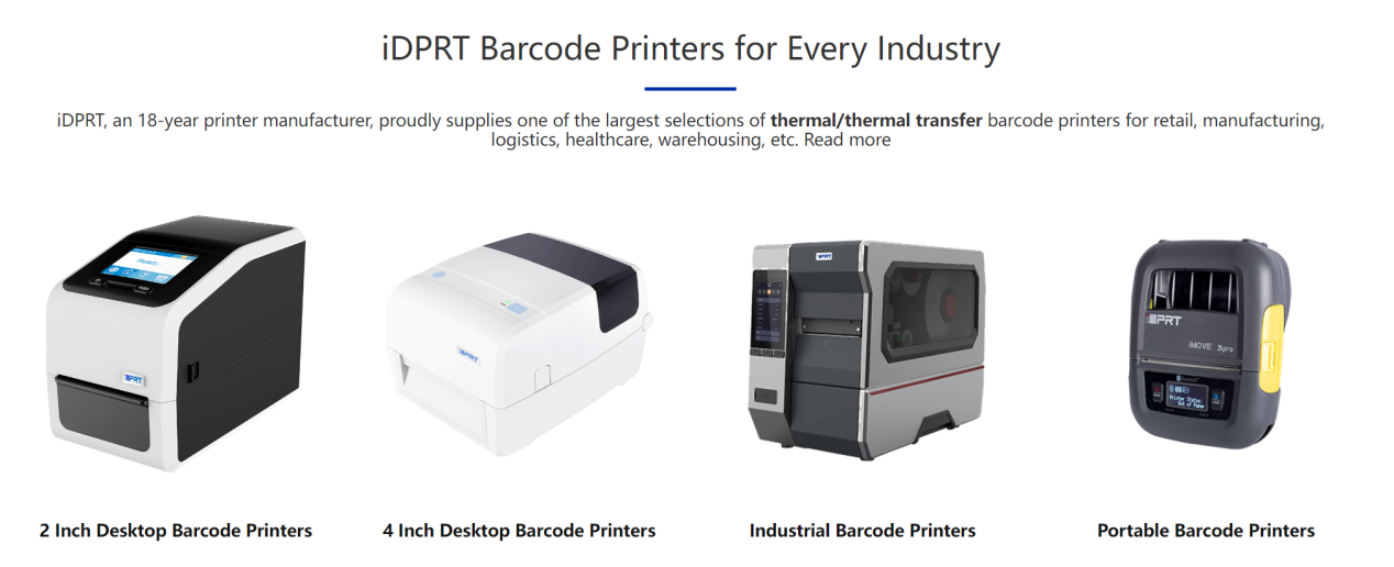 iDPRT vonalkód printers.png